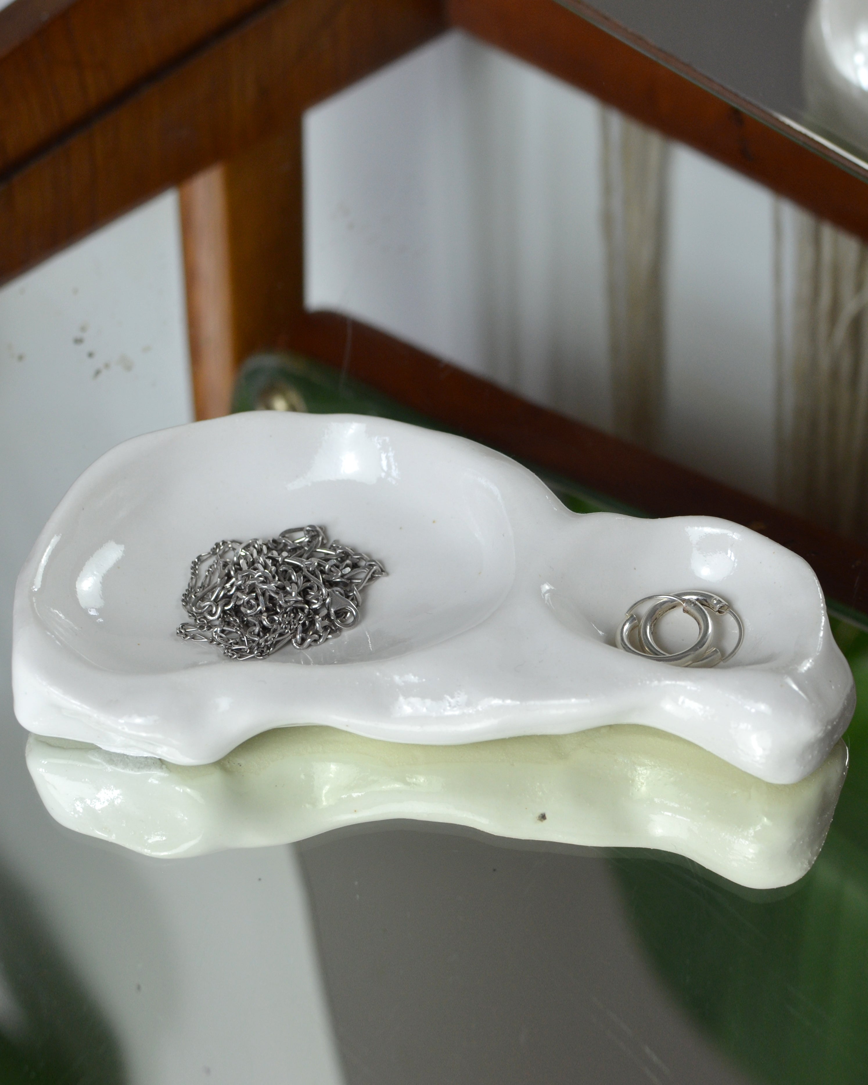 Handmade Porcelain Double Dish