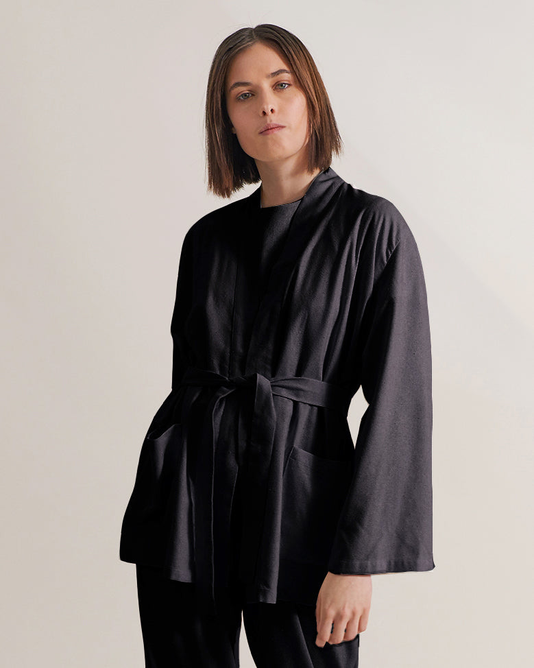 Rhea Robe - Raw Silk